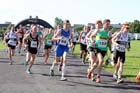 The start of the Tyne Bridge Harriers Exhibition Park 5k, Newcastle.